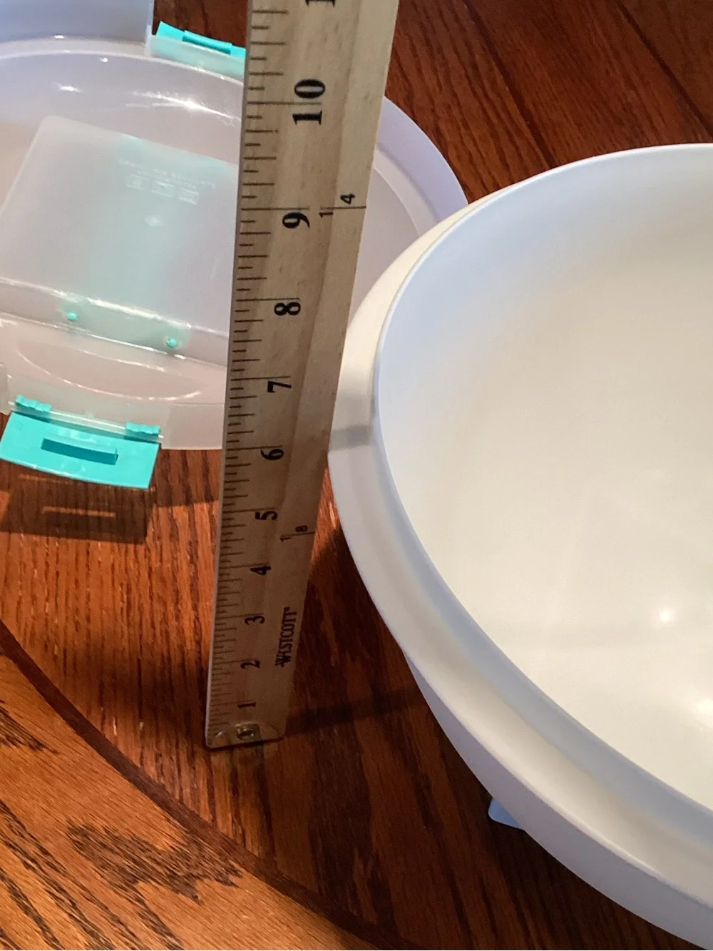 Iris Schwartz 2-78-722 Large Pasta/Salad Bowl & Lid With Teal/Aqua Handles
